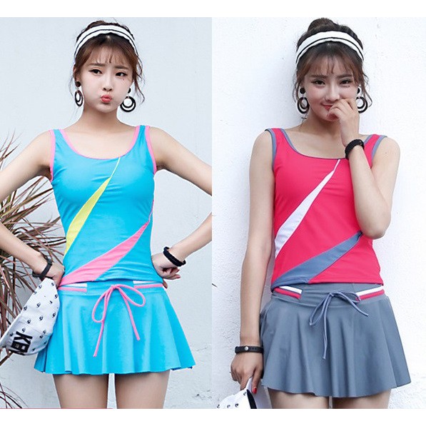 Korean Fashion Women Swimwear Swim Suit 3 in 1 Swimming Wear Beach Wear